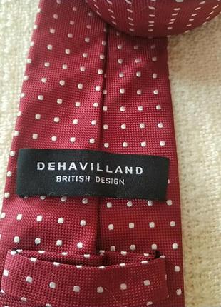 Оригінальний шовковий галстук dehavilland3 фото