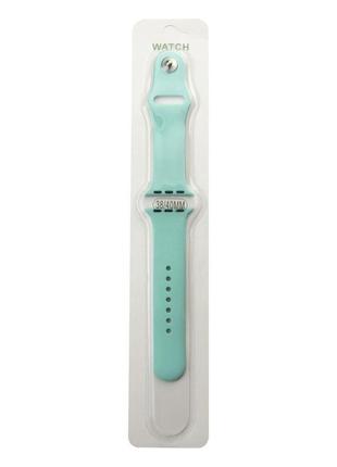 Ремешок для apple watch band silicone one-piece size-s 38/40/41 mm цвет 08, dark blue5 фото