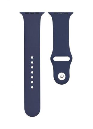 Ремешок для apple watch band silicone one-piece size-s 38/40/41 mm цвет 08, dark blue1 фото