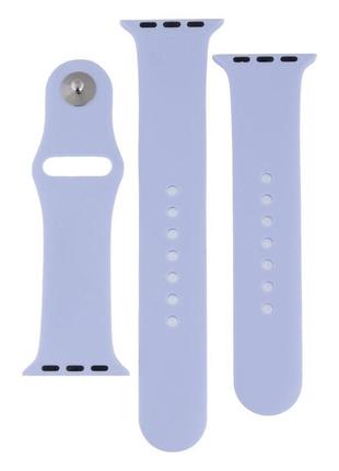 Ремешок для apple watch band silicone two-piece 38/40/41 mm цвет 39, elegant purple10 фото