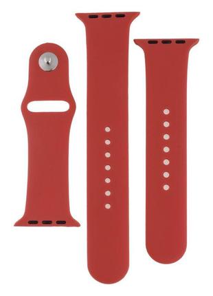 Ремінець для apple watch band silicone two-piece 42/44/45 mm колір 25, camelia