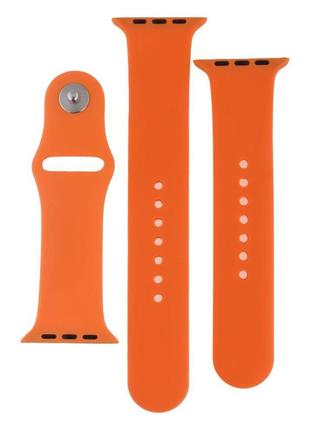 Ремешок для apple watch band silicone two-piece 42/44/45/49 mm цвет 25, camelia2 фото