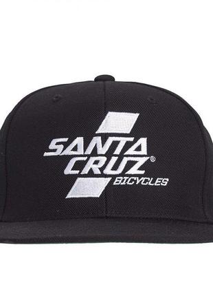 Шикарна кепка, снепбек santa cruz parallel bicycle snapback cap black1 фото