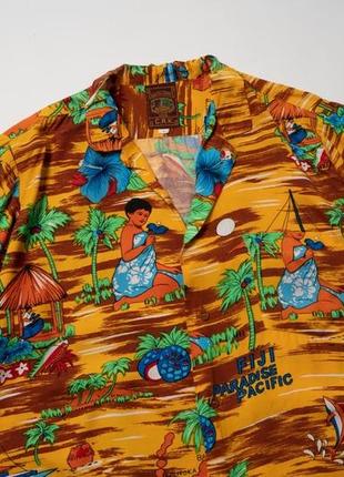 Vintage campia moda hawaiian shirt чоловіча сорочка гавайка2 фото
