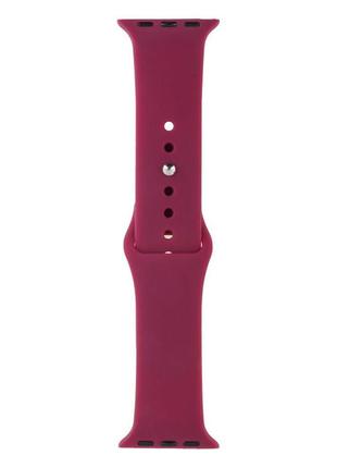 Ремінець для apple watch band silicone one-piece size-s 38/40/41 mm колір 63, garnet