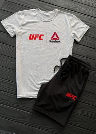 Летный серий спортивный костюм с принтом reebok ufc летний серый спортивный костюм reebok ufc измельчений