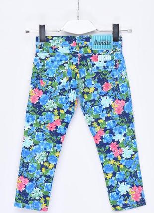 Коттоновые брюки с цветочным принтом7 фото