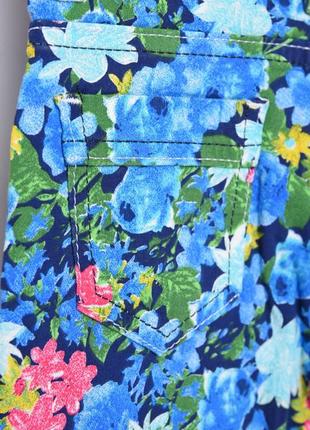 Коттоновые брюки с цветочным принтом8 фото