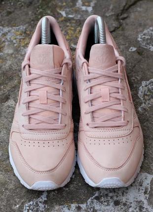 Кросівки reebok classic leather nude оригінал нат нубук3 фото