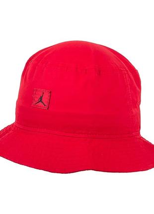 Панама jordan bucket jm washed cap червоний s/m (dc3687-687 s/m)