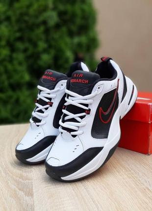 Кросівки nike air monarch white black red