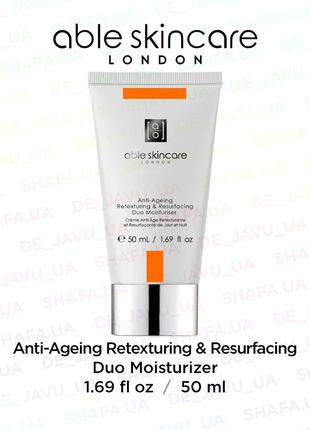 Антивозрастной омолаживающий крем able skincare anti-ageing retexturing & resurfacing moisturizer