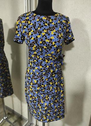 Diane von furstenberg коротка сукня сарафан на літо плаття з шовком