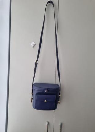 Кожаная сумка rebecca minkoff, сумка коробочка, сумочка через плечо, сумка кроссбоди.2 фото