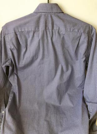 Lacoste,человечья рубашка в мелкую клетку,рубашка lacoste, рубашка5 фото