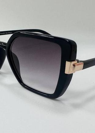 Корректирующие очки для зрения женские прямоугольные обзорные в пластиковой оправе с широкими дужками1 фото