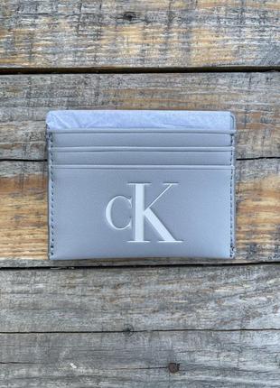 Кредитница calvin klein (ck monogram card case cardholder)с америки4 фото