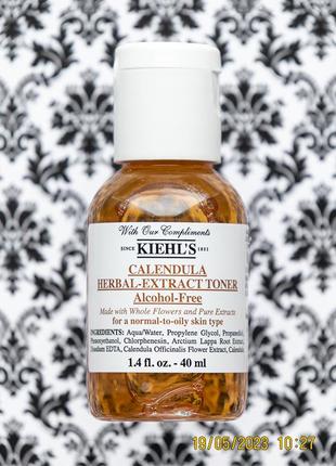 Тонік kiehls calendula herbal-extract alcohol-free toner тонер kiehl's для проблемної шкіри