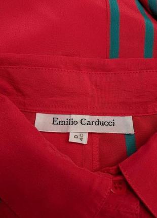 Emilio carducci оригинальная рубашка в стиле color block2 фото