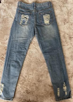 Стильные порванные джинсы2 фото