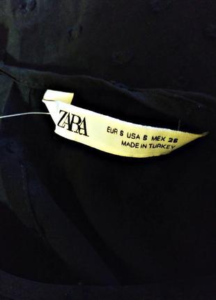 115.удобная блузка из натуральной ткани плюмети известного испанского бренда zara.7 фото