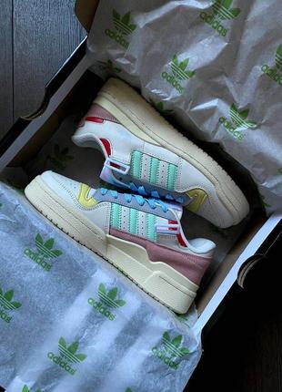 Женские кроссовки adidas forum low multi colour2 фото