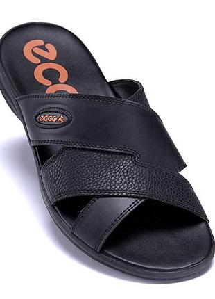 Чоловічі шкіряні літні шльопанці-сланці