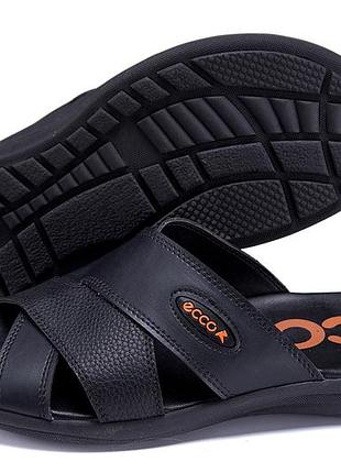 Чоловічі шкіряні літні шльопанці-сланці