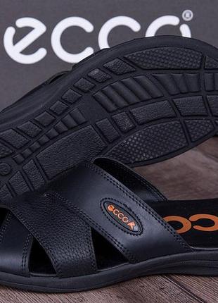 Чоловічі шкіряні літні шльопанці-сланці