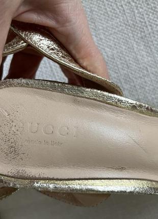 Gucci босоножки высокий каблук p39,5-406 фото