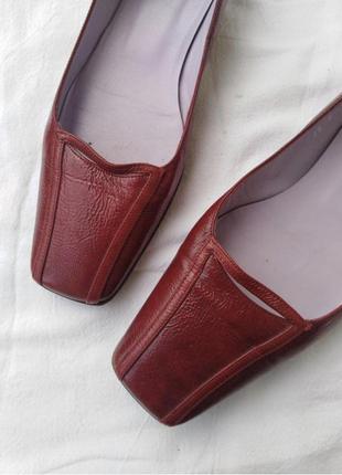 Туфли балетки квадратный носок audley london original туфли лаковая кожа zara mango2 фото