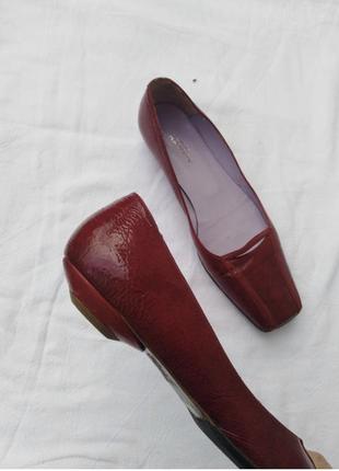 Туфли балетки квадратный носок audley london original туфли лаковая кожа zara mango6 фото
