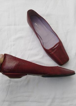 Туфли балетки квадратный носок audley london original туфли лаковая кожа zara mango5 фото