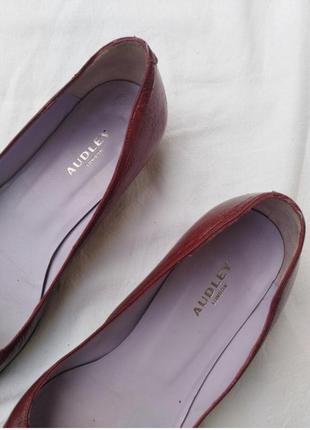 Туфли балетки квадратный носок audley london original туфли лаковая кожа zara mango3 фото