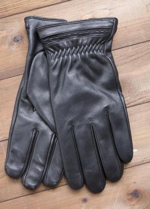 Мужские кожаные сенсорные перчатки из очень качественной кожи1 фото