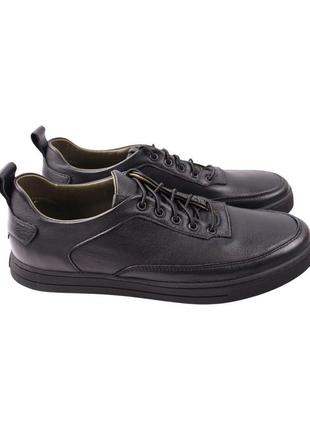 Кеди чоловічі vadrus чорні натуральна шкіра, 39