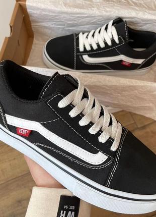 Женские кроссовки,кеды vans old skool black/white 2