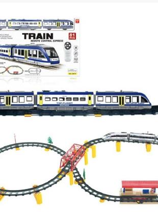 Железная дорога с пультом управления синий экспресс 2807