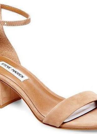 Женские туфли на широком каблуке steve madden оригинал кожа  91000246  40p.1 фото