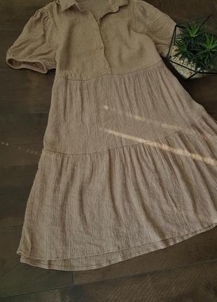 Жата пісочна сукня ярусна4 фото