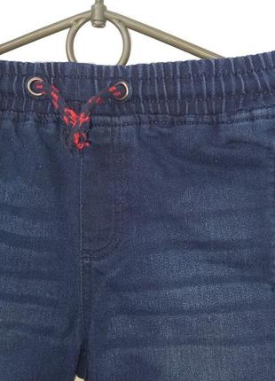 Модные стрейчевые удобные джинсовые шорты синие pepperts для мальчика рост 152 12 лет3 фото