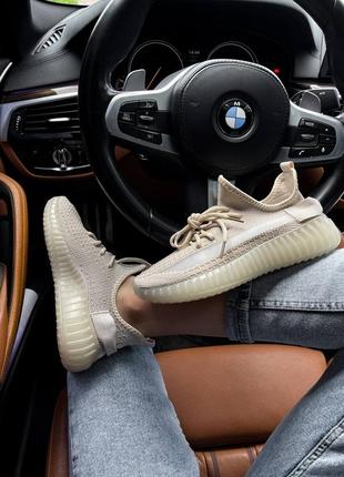 Женские текстильные кроссовки yeezy3 фото