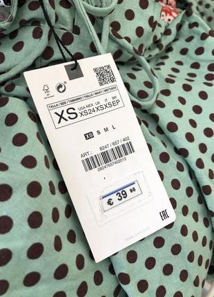 Сукня з льону в горох від zara7 фото