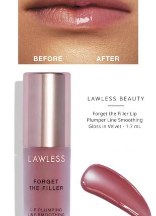 Блиск - плампер - lawless beauty - forget the filler lip plumper line smoothing gloss in velvet - 1.7 ml2 фото