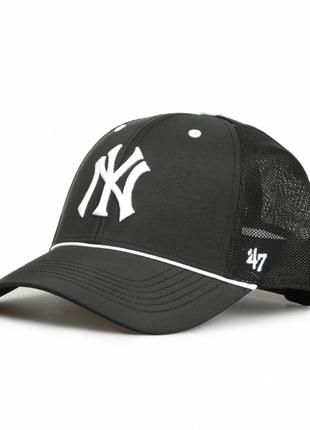 Кепка-тракер 47 brand ny yankees one size black white b-brpop17bbp-bk