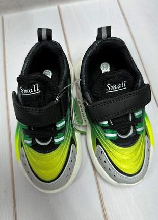 Тканевые детские кроссовки kimbo-o зеленые  р26-314 фото