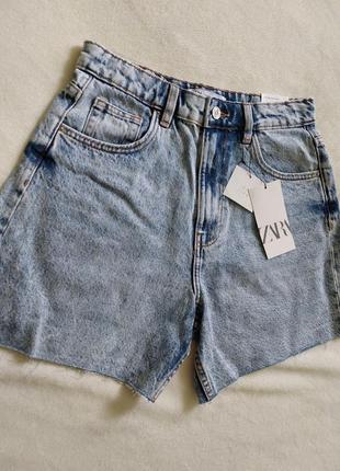 Шорти zara dad short шорты бойфренд бермуди