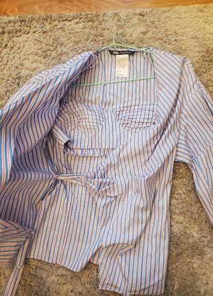 Рубашка блуза + топ 2 в 1