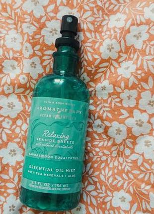 Спрей для подушки bath and body works aromatherapy ocean essentials essentials relaxing1 фото