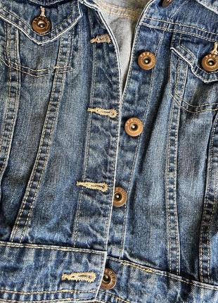 Пиджак джинсовый укороченный xs-m бренд6 фото